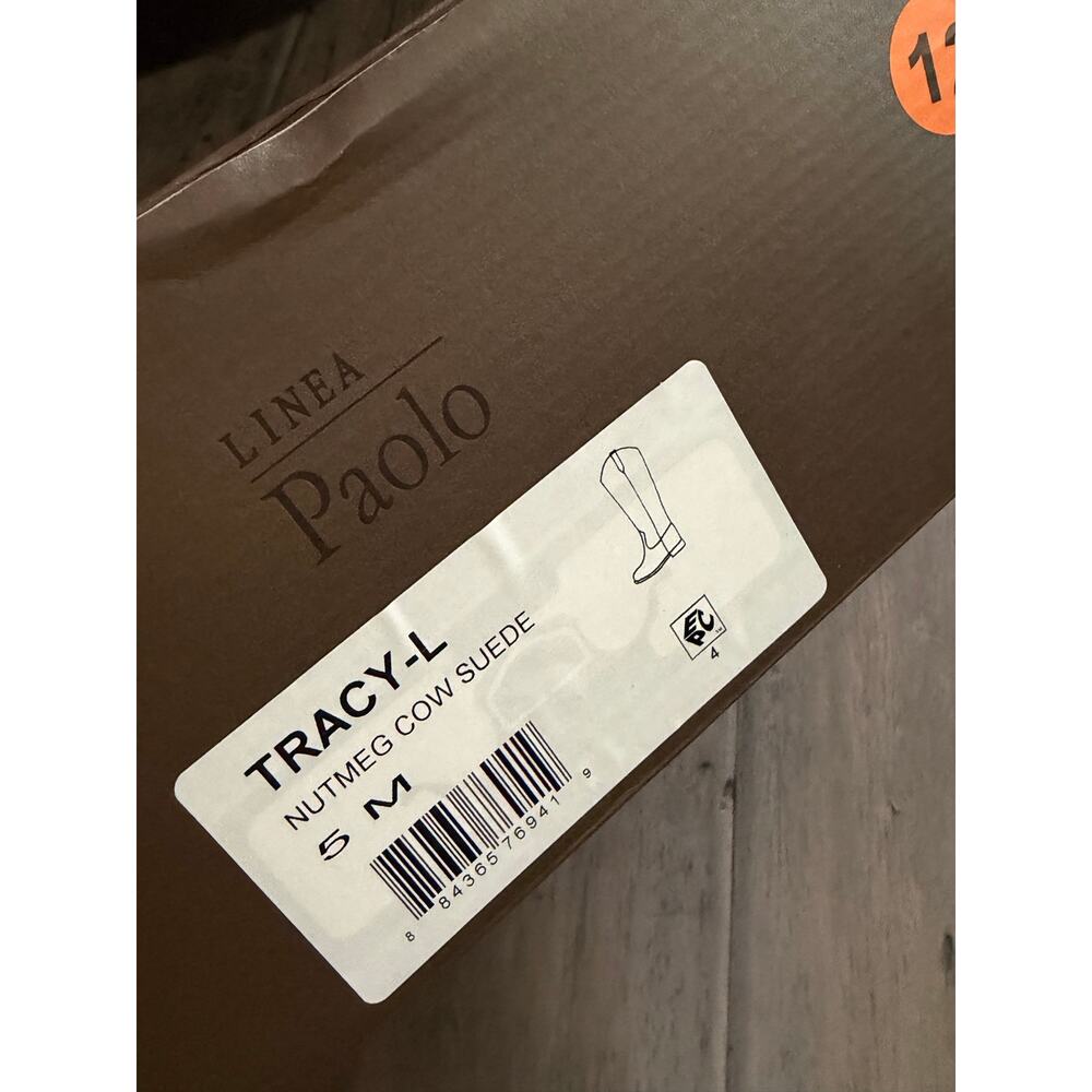 New Linea Paolo Tracy nutmeg cow suede boots size 5 - Picture 8 of 8